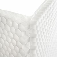 Stabilisateur de graviers 1,92 m² - Blanc - 120 X 160 X 4 cm Blanc - Rinno Gravel - Blanc