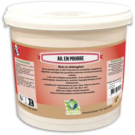 Ail En Poudre Volailles Seau 1,5kg - Prefor (1/2)