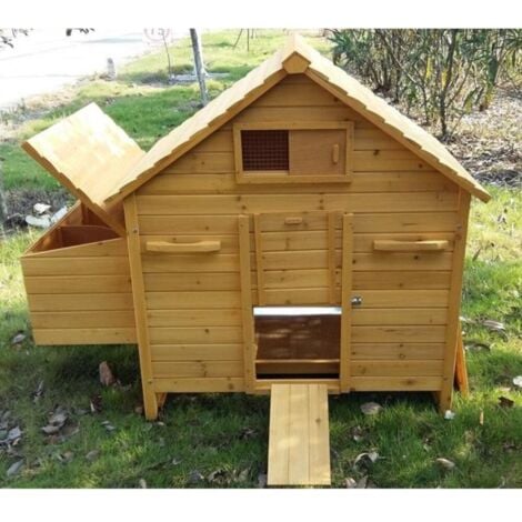 Poulailler Bassette Xl 6 À 8 Poules Toit Bois