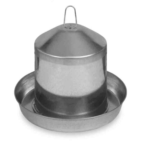 Abreuvoir Poule En Acier Galvanisé Double Paroi 8l - Gaun