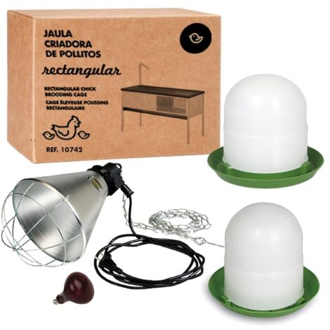 Kit Accessoires Pour Cage Éleveuse Volailles Rectangulaire 50 À 60 Poussins - Gaun (1/5)