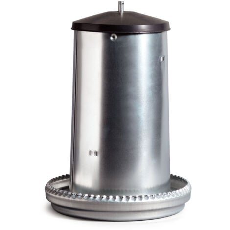Mangeoire Galvanisé 15kg Avec Couvercle