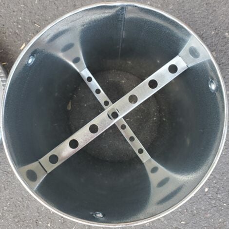 Mangeoire Galvanisé 15kg Avec Couvercle