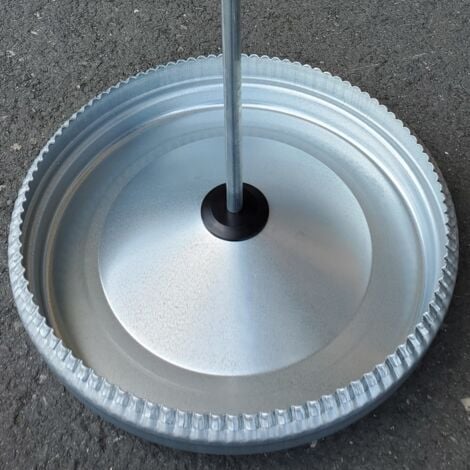 Mangeoire Galvanisé 15kg Avec Couvercle