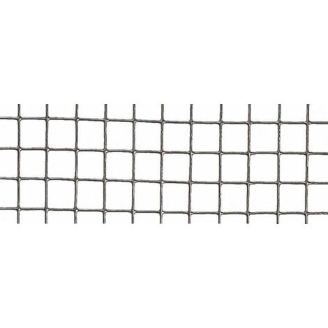 Nortene – Grillage rigide galvanisé 1m x 10m – Maille carrée 12,7mm – Épaisseur 0,8mm – Résistant aux intempéries – Pour poulailler sécurisé (1/3)