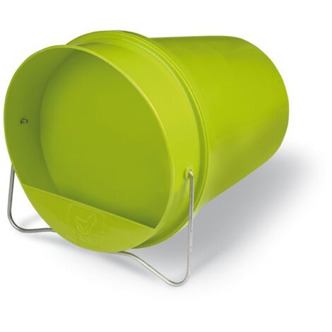 Abreuvoir seau 6l en plastique traité anti-UV – Couleur verte – Accès hygiénique pour volailles – Nettoyage facile – Gaun - SEAU 6 L