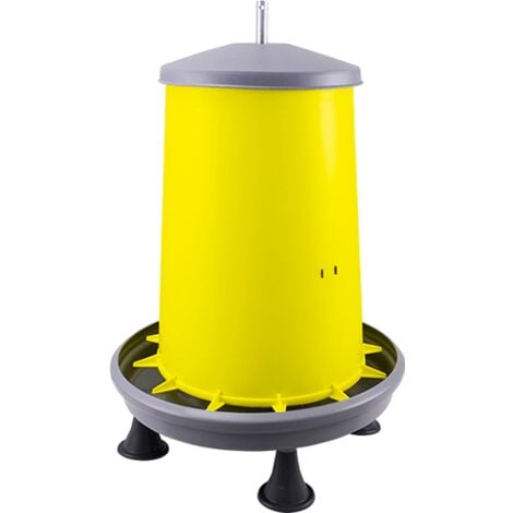 Mangeoire À Trémie Volailles Avec Tige Métal Et Pieds 15kg - River Systems