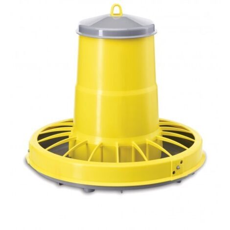 Mangeoire plastique réglable 12 l – Pour basse-cour et poulailler – Conception adaptable – Poids léger 0,26 kg – River Systems (1/2)