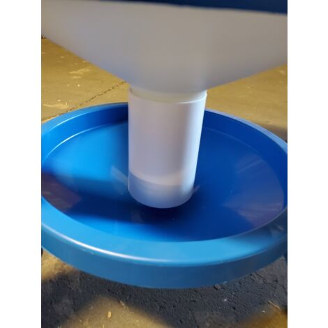 Abreuvoir Volailles Plastique Avec Pieds Imperial Easy Clean 40l Bleu Et Blanc - Gaun