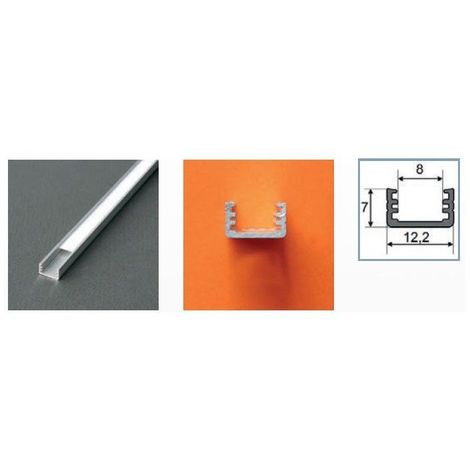 Profilé aluminium LED FIN 1000 mm pour bandeau LED