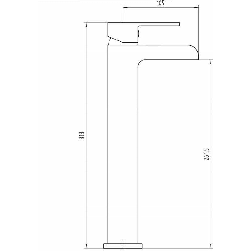 Stano - robinet Mitigeur lavabo Cascade Tano