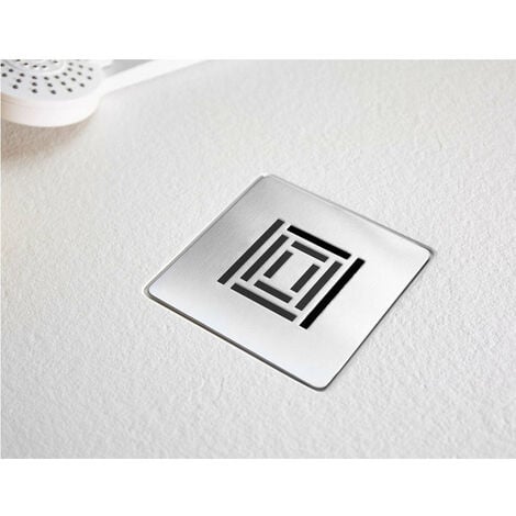 Receveur de douche 90 x 140 cm extra plat LOGIC surface ardoisée rectangulaire blanc