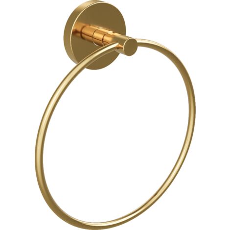 Anneau porte-serviette CIRCLE or brossé (1/3)