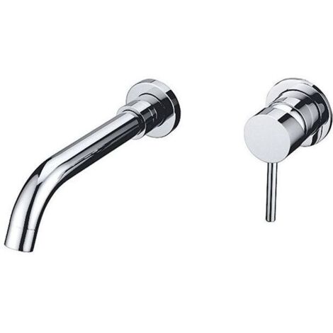 Robinet mitigeur lavabo encastré long CAIMAN chromé (1/2)