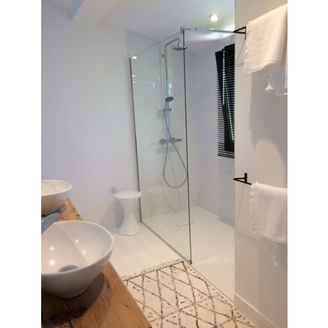 Receveur de douche 90 x 160 cm extra plat PIATTO en SoliCast® surface ardoisée blanc