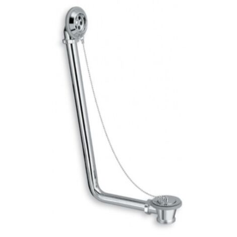 Vidage baignoire ancienne en laiton massif chromé – Compatible siphon vertical/horizontal CRAWLEY – Installation facile – Rogier&Mothes