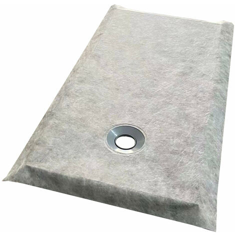 Receveur de douche à carreler 90 x 185 cm avec natte étanche DINO 4 pentes