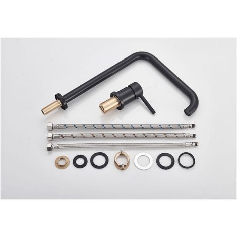 Robinet De Lavabo Mural MGS ER291-M INOX Mat - 2 Trous, 1 Manette - Neuf En Boîte