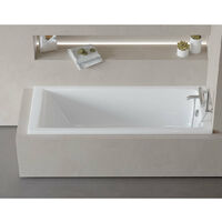 Sanycces – Baignoire rectangulaire encastrable 170x70 cm – Acrylique blanc brillant – 185 litres – Pour salle de bain élégante