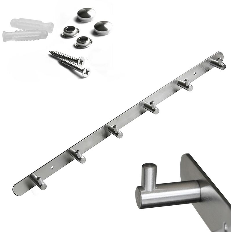 2er Set Wandhaken Aus Holz & Metall - Stylische Garderobe Für Bad & Flur