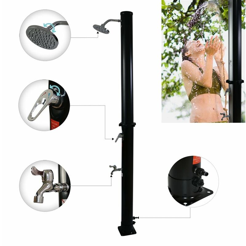 Die ultimative Anleitung für Ihre Outdoor Dusche mit Warmwasser: Luxus und Komfort im Freien () Die ultimative Anleitung für Ihre Outdoor Dusche mit Warmwasser: Luxus und Komfort im Freien