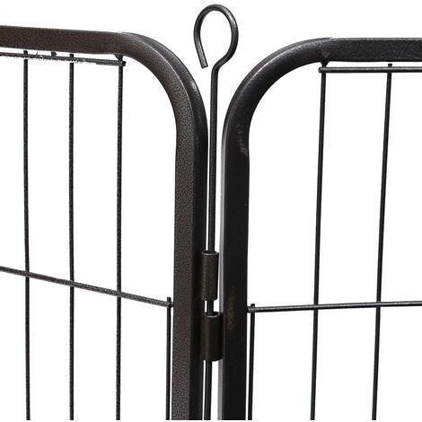 YIMING Welpen-Laufgehege, Faltbar – 8-teilig, 80x60 Cm, Mit Tür Für Innen & Außen