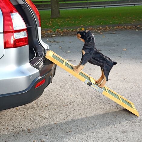 Hunderampe, klappbar - Auto-Einstiegshilfe für Hunde, Alu