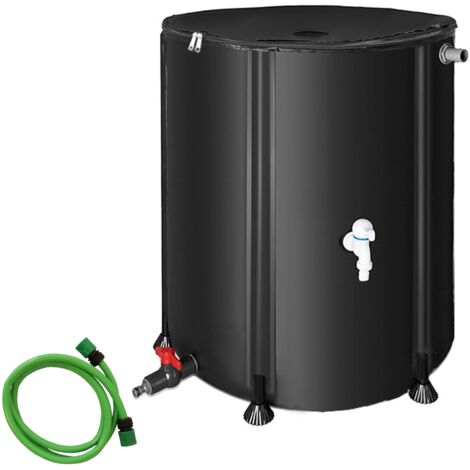 750L Klappbare Regentonne Regenfass Regenwassertank Zisterne Tonne Fass Grün