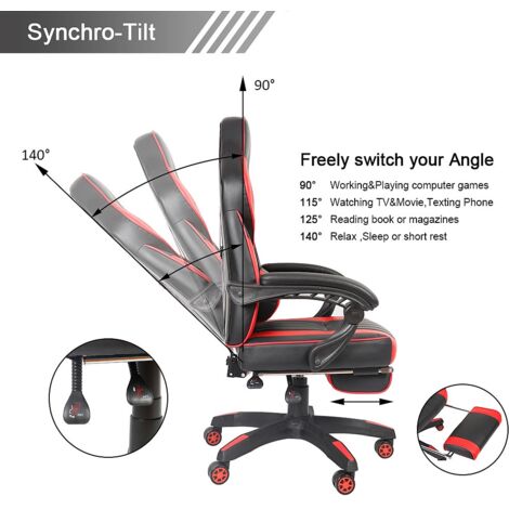 Bürostuhl Ergonomisch – Mit Netzrücken, Lendenstütze, Armlehnen & Höhenverstellbar, Bis 150 Kg Belastbar