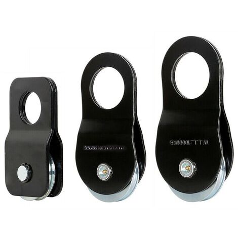 SWAWIS Umlenkrolle Forst Schwarz - Stahlrolle Für Seilwinden Mit 10t Tragkraft