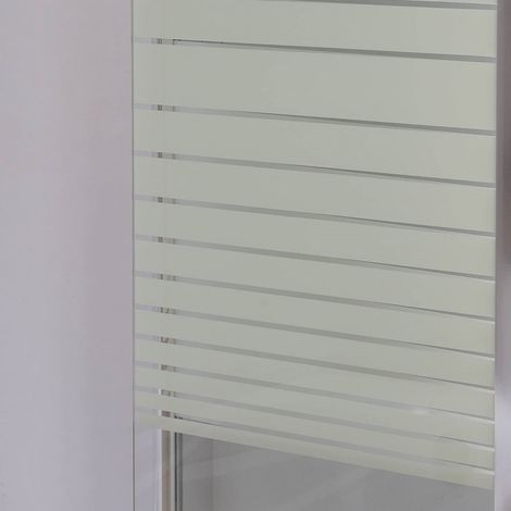 Glas Badewannen Duschabtrennung Satiniert Streifen Duschwand Badewannenaufsatz