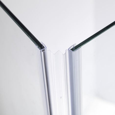140x130CM Glas Badewannenaufsatz Badewannen Duschabtrennung Badewannenfaltwand