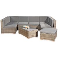 Sitzgruppe Gartenmöbel Lounge Sitzgarnitur Rattan Gartenset Sitzgruppe Terrasse