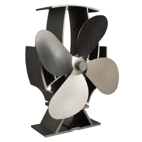 SF-SF SuperFast Air Semi-Heated Stove Fan - Stainless Steel