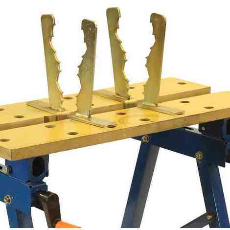 Saw Horse Log Wood Holder Clamp Jaws Fits Workmate Workbench Chainsaw Cutting