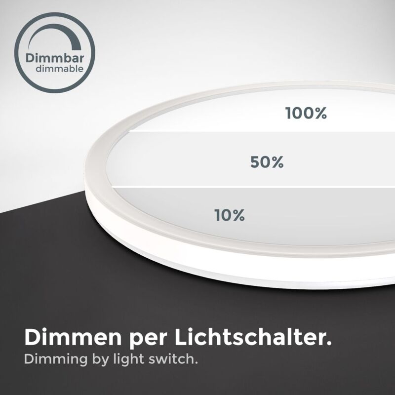 Flur Deckenlampe LED Wohnzimmer Deckenleuchte ultraflach weiß indirekt Panel