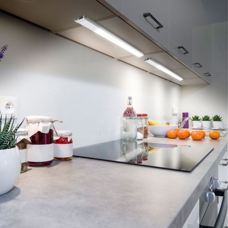 Luxus LED 10 W Unterbau Strahler ALU Esszimmer Schrank Leuchte silber schwenkbar 