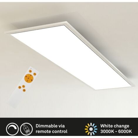 LED Panel Dimmbar Fernbedienung CCT 24W weiß Metall-Kunststoff Briloner