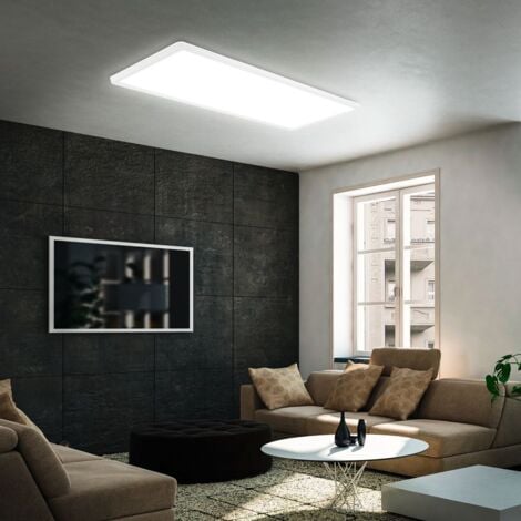 Briloner Deckenlampe LED Panel Ultra Flach Backlighteffekt Weiß