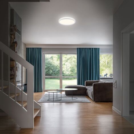 LED Bad-Deckenleuchte, weiß, LED/18W