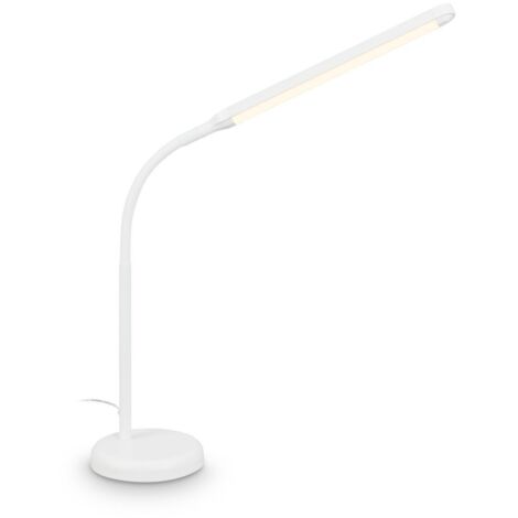 LED-Schreibtischlampe, Doppelkopf, In Weiß, Dimmbar, 5 - Foto 7