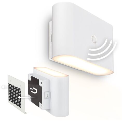 LED Wandleuchte Wandlampe ohne Stromanschluss Bewegungsmelder Akku ohne