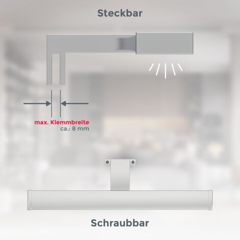 6W 60CM LED Spiegelleuchte Aufbau Lampe Bade zimmer Beleuchtung Schminklicht