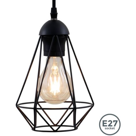 Lampe Industrielampe Retro Vintage Design Hängeleuchte Metall Lampenschirm 