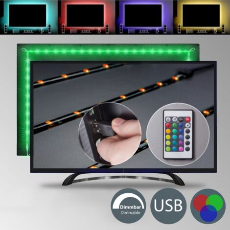 5V USB RGB 5050 LED Strip Streifen TV Hintergrund-Beleuchtung APP