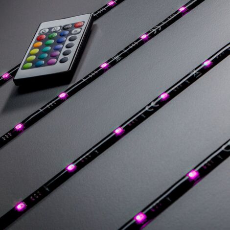 B.K.Licht LED Stripe, TV-Beleuchtungs-Set 4x 50 cm, inkl. 36 x RGB