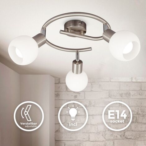 Chrom Decken Außen Spot Design Lampe Leuchte Veranda Bad Wohn Zimmer Flur IP44 