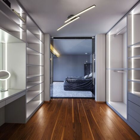 Design schwenkbar Deckenleuchte 12W schwarz modern Wohnzimmer Deckenlampe