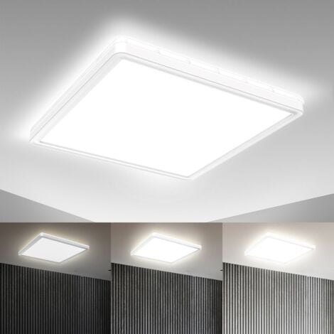 Flur Deckenleuchte LED weiß Deckenlampe dimmbar Panel Wohnzimmer ultraflach