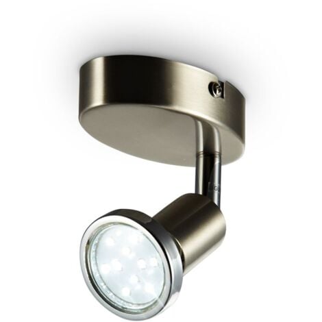 1- schwenkbar Deckenleuchte Wohnzimmer Metall LED Decken-Spot GU10 flammig Lampe